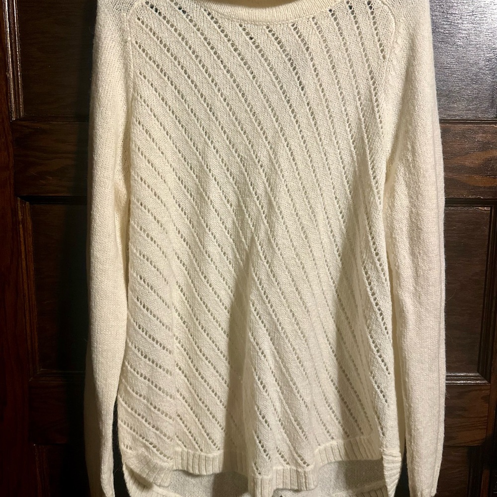 Lou & Grey Ivory Knit Top, NWT, Size Large